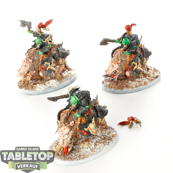 Orruk Warclans - 3x Gore-gruntas - bemalt