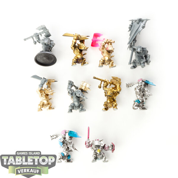 Orruk Warclans - 10x Orruk Ardboys - klassisch - teilweise bemalt