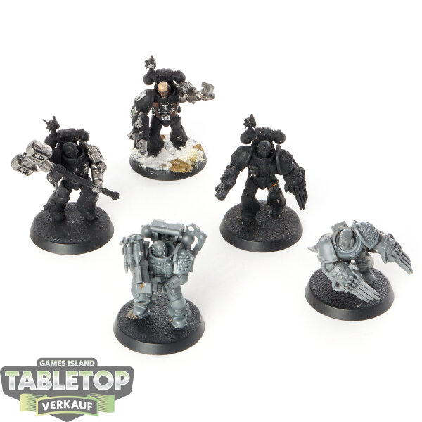 Deathwatch - 5x Veterans - teilweise bemalt