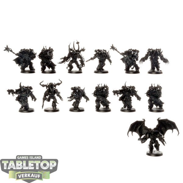 Chaos Space Marines - 13 Chaos Space Marines - klassisch - grundiert