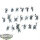 Blades of Khorne - 19x Bloodreavers - teilweise bemalt