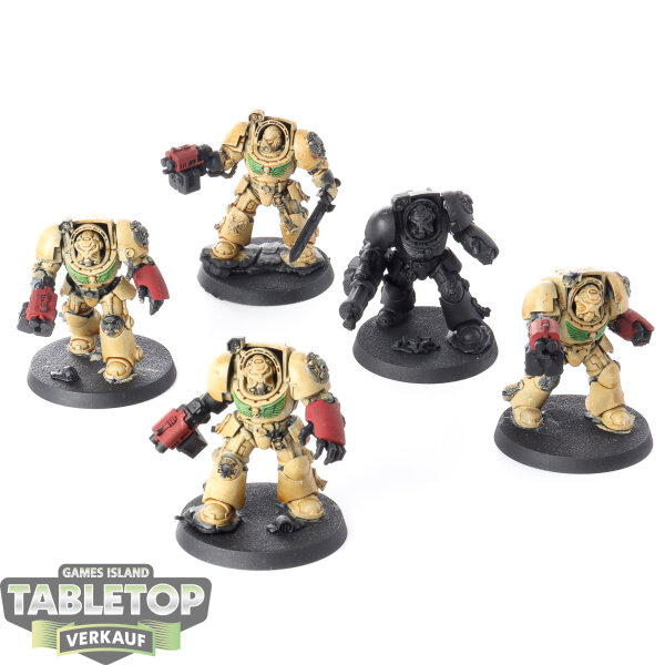 Dark Angels - 5 Deathwing Terminators - teilweise bemalt
