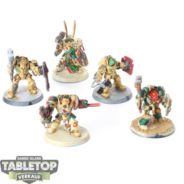 Dark Angels - 5 Deathwing Terminators - teilweise bemalt