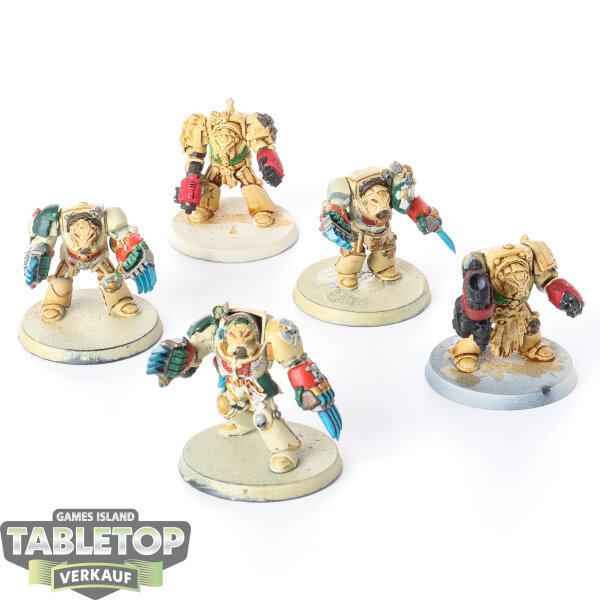 Dark Angels - 5 Deathwing Terminators - teilweise bemalt