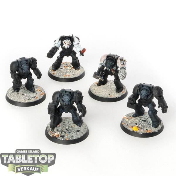 Space Marines - 5 x Terminator Squad klassisch - teilweise bemalt