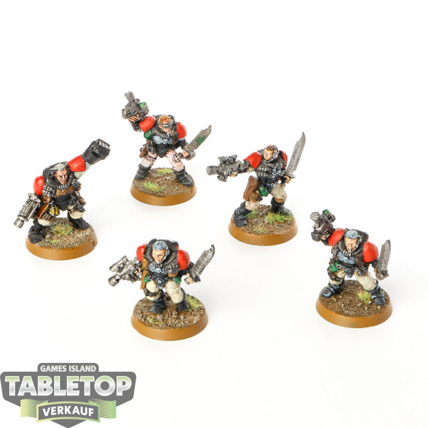 Blood Angels - 5 x Scout Squad klassisch - bemalt