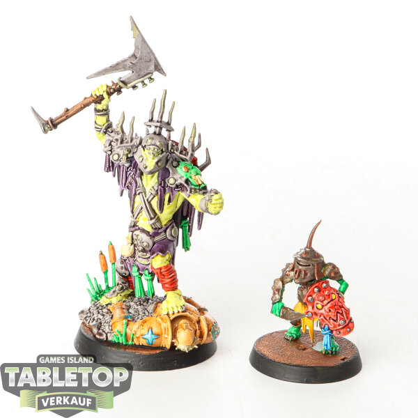 Orruk Warclans - Killaboss with Stab-grot - bemalt