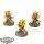 Space Marines - 3 x Primaris Eradicators - bemalt