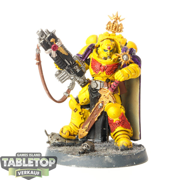 Space Marines - Captain in Gravis Armour with Master-crafted Heavy Bolt Rifle - bemalt