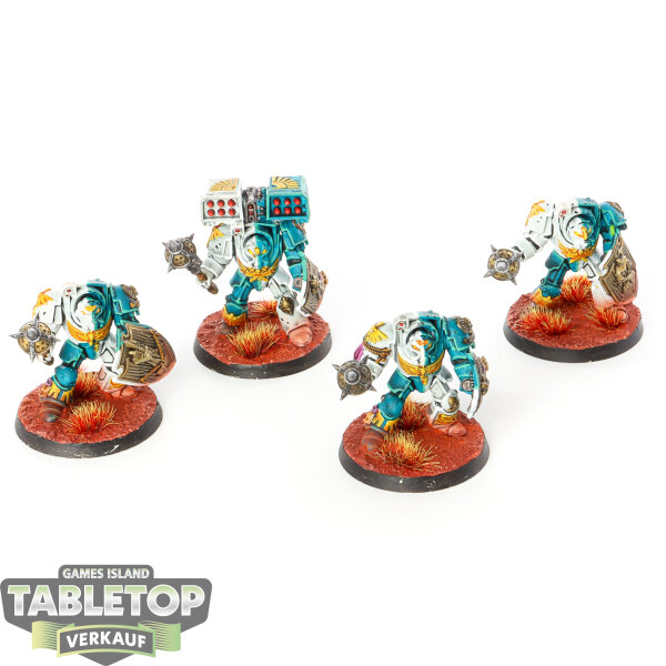 Dark Angels - 4x Deathwing Terminator Squad klassisch - bemalt
