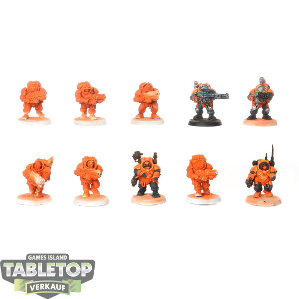 Leagues of Votann - 10x Hearthkyn Warriors - teilweise bemalt