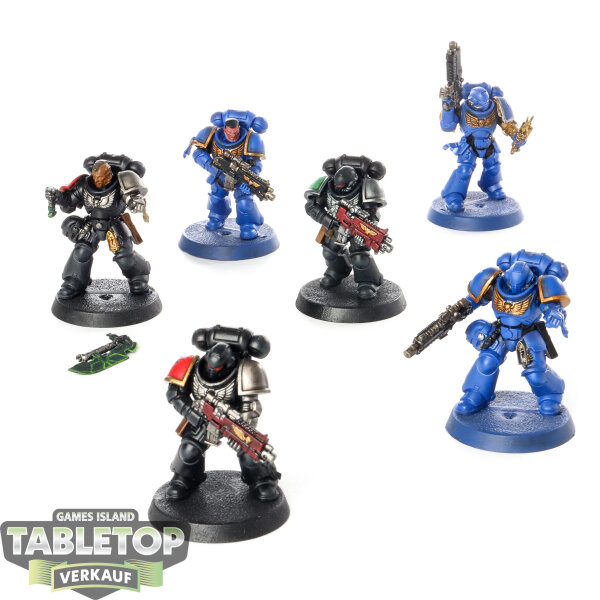 Space Marines - 6 Intercessors - bemalt