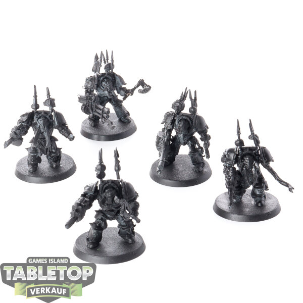 Chaos Space Marines - 5 x Chaos Terminator Squad - grundiert