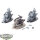 Chaos Space Marines - 3 x Chaos Bikers - teilweise bemalt