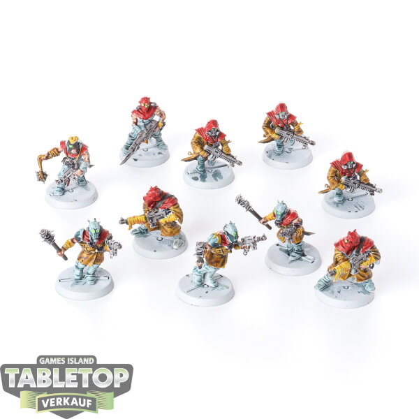 Chaos Space Marines - 10 x Chaos Cultists klassisch - bemalt