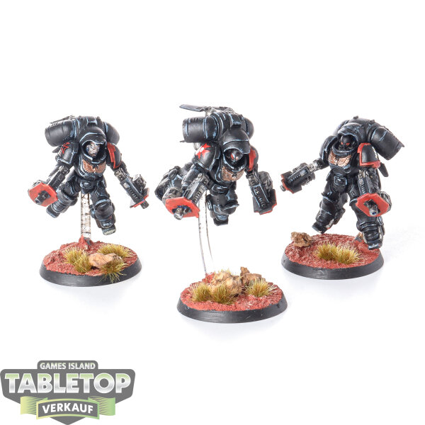 Black Templars - 3x Primaris Inceptors - bemalt