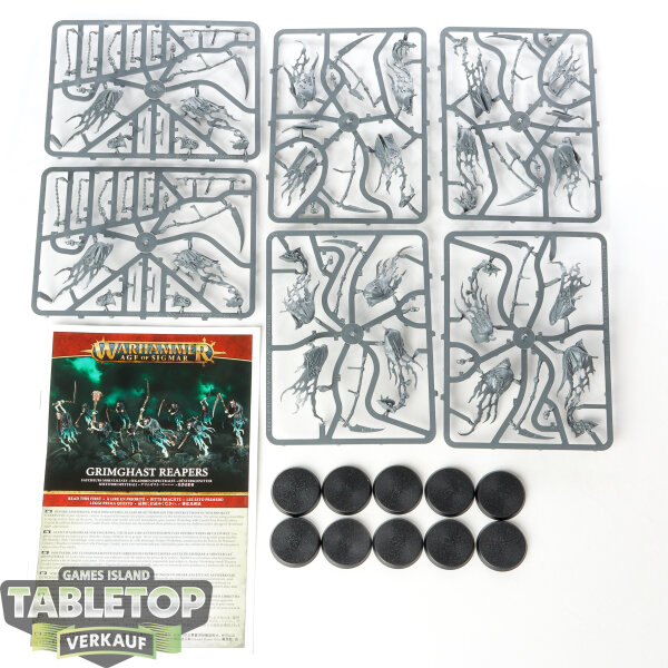 Nighthaunt - 10 x Grimghast Reapers - im Gussrahmen