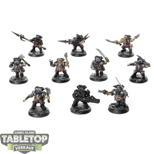 Kharadron Overlords - 10 x Arkanaut Company - bemalt