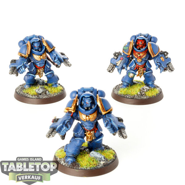 Space Marines - 3x Primaris Aggressors - bemalt