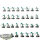 Miniaturen - 30x Lost temple - Blowpipe raptor skinks lizardmen  - bemalt