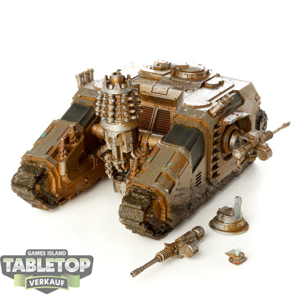 Horus Heresy - Iron Warriors Arquitor Bombard with Graviton-Charge Cannon - bemalt