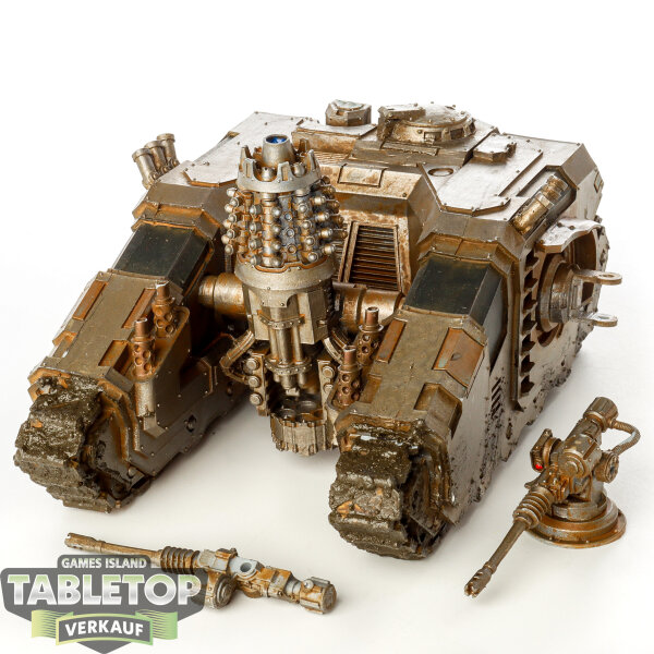 Horus Heresy - Iron Warriors Arquitor Bombard with Graviton-Charge Cannon - bemalt
