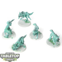 Space Marines - 5 Fenrisian Wolves - grundiert