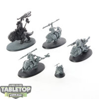 Orks - 5 Squighog Boyz - teilweise bemalt