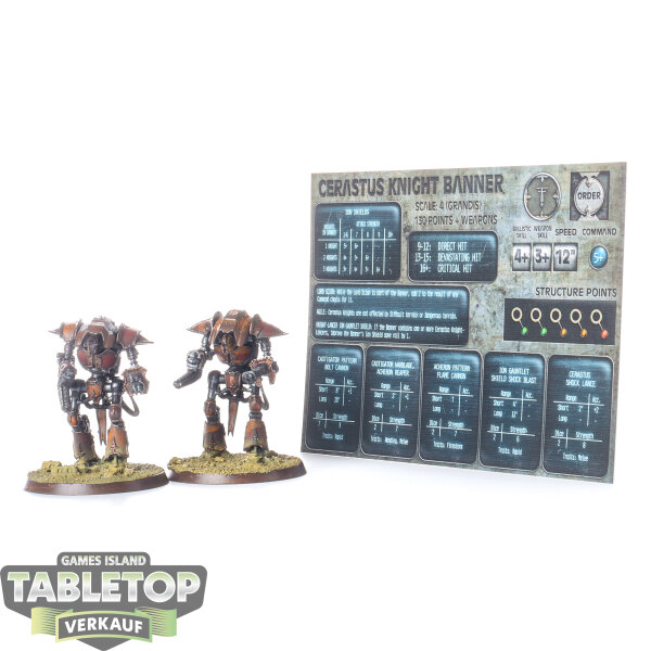 Legion Imperiales - 2x Cerastus Knights Acheron - bemalt