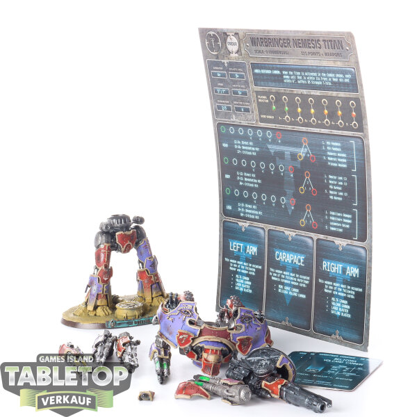 Legion Imperiales - Warbringer Nemesis Titan with Quake Cannon, Volcano Cannon, and Laser Blaster - bemalt