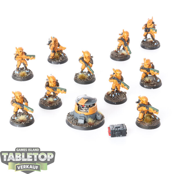 Tau Empire - 10x Fire Warriors - bemalt