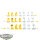 Horus Heresy - 20 x Imperial Fists Legion MKVI Heavy Weapons Squad - teilweise bemalt