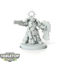 Space Marines - Lieutenant with Storm Shield - grundiert
