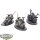 Dark Angels - 3x Ravenwing Bike Squadron - teilweise bemalt