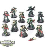 Space Marines - 10x Intercessors - teilweise bemalt