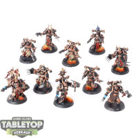 Chaos Space Marines - 10x Chaos Space Marines - bemalt