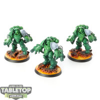 Salamanders - 3 Primaris Aggressor Squad - teilweise bemalt