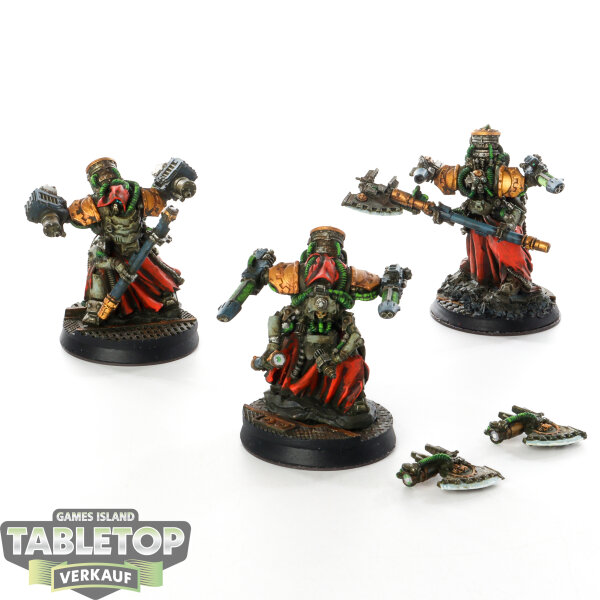 Horus Heresy - 3 Mechanicum Myrmidon Secutors - bemalt