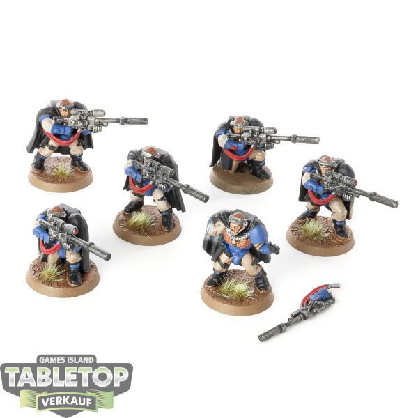 Space Marines - 6 Sniper Scouts klassisch - bemalt