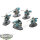 Slaves to Darkness - 5 Chaos Knights - teilweise bemalt