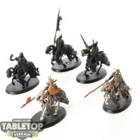 Soulblight Gravelords - 5 x Black Knights - teilweise bemalt