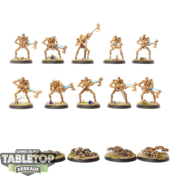 Necrons - 10 x Necron Warriors klassisch - bemalt