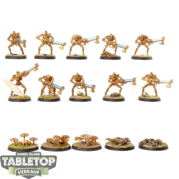 Necrons - 10 x Necron Warriors klassisch - bemalt