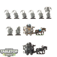 Dwarfen Mountain Holds - 8 x Dwarf Miners - teilweise bemalt