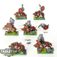 Orc & Goblin Tribes - Orc Boar Boyz Mob - bemalt