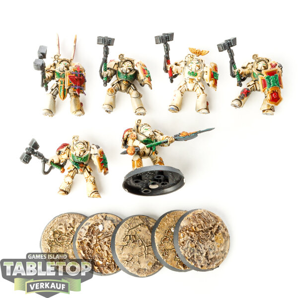 Dark Angels - 6 Terminator Assault Squad - bemalt