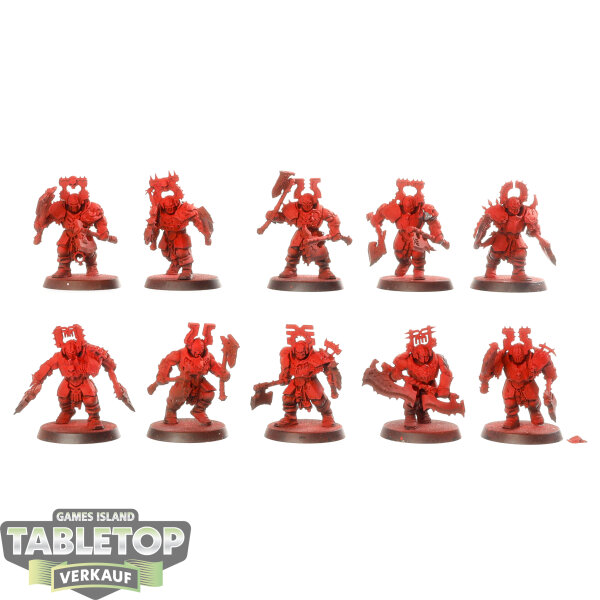Blades of Khorne - 10 Blood Warriors - grundiert