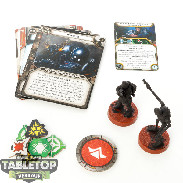 Rebellen - 2x Cassian Andor and K-2S0 - grundiert