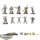 Chaos Space Marines - 10 x Chaos Space Marines - teilweise bemalt