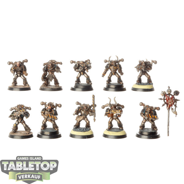 Chaos Space Marines - 10 x Chaos Space Marines klassisch - bemalt